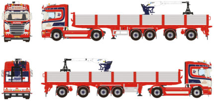 SCANIA Streamline Highline 4x2 avec remorque à briques 3 essieux – Image 5