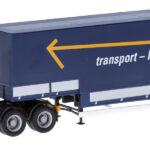 SCANIA T 6x2 avec remorque bachée gros volume 3 essieux