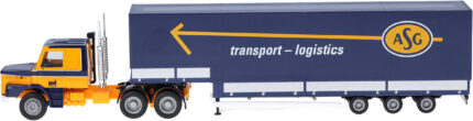 SCANIA T 6x2 avec remorque bachée gros volume 3 essieux – Image 4