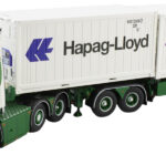 SCANIA R Topline 6x2 ave remorque porte-container 5 essieux et 2 containers 20 pieds