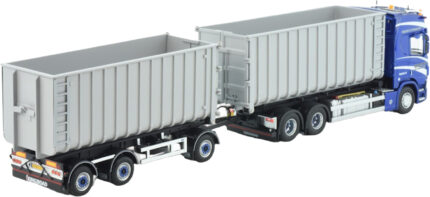 SCANIA R High 6x2 combiné porteur et remorque ampliroll avec 2 containers 40m3 – Image 4