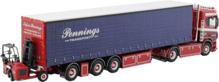 SCANIA R SmallCab 4x2 avec remorque bachée 3 essieux et élévateur – Image 3
