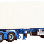 SCANIA R4 Topline 6x2 avec remorque porte-containers et container frigo 40 pieds
