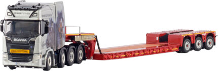 SCANIA R Highline 8x4 avec remorque porte-engins 3 essieux – Image 4