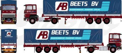FORD Transcontinental 4x2 avec remorque bachée 2 essieux – Image 3