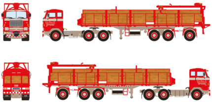 VOLVO F88 6x2 avec remorque à briques 2 essieux – Image 5