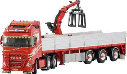 VOLVO FH5 Globetrotter 6x2 avec remorque à briques 3 essieux – Image 4