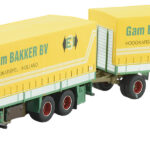 VOLVO F12 6x2 combiné porteur et remorque bachée
