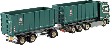 SCANIA R Normal 8x2 combiné porteur et remorque ampliroll avec 2 containers 40m3 – Image 3