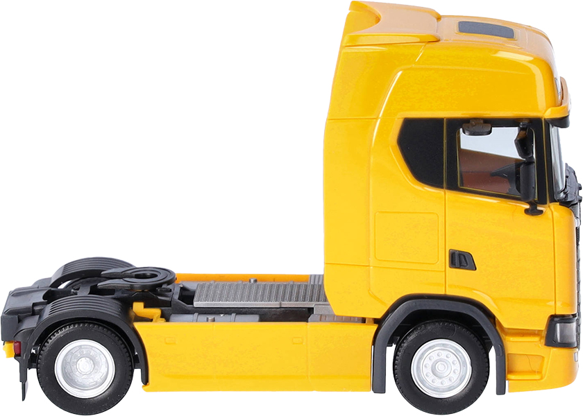 Majorette Kenworth Magic Circus – Camion Tractable Jaune Avec Remorque – Échelle 1/87 – Fabriqué En France – Occasion