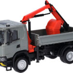 SCANIA XT17 4x2 porteur benne et grue, gris