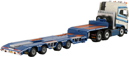 VOLVO FH5 Globetrotter 6x2 avec remorque porte-engins 4 essieux – Image 3