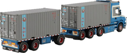 SCANIA T Serie 4 Topline 8x2 combiné porteur et remorque container – Image 3