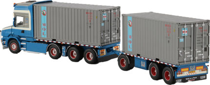 SCANIA T Serie 4 Topline 8x2 combiné porteur et remorque container – Image 4