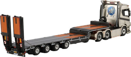 SCANIA R Normal 6x2 avec remorque porte-engins à rampes 4 essieux – Image 3