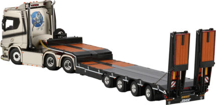 SCANIA R Normal 6x2 avec remorque porte-engins à rampes 4 essieux – Image 4