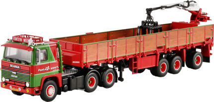 SCANIA Serie 1 6x2 avec remorque à briques 3 essieux
