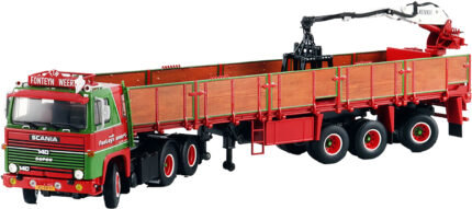 SCANIA Serie 1 6x2 avec remorque à briques 3 essieux – Image 5