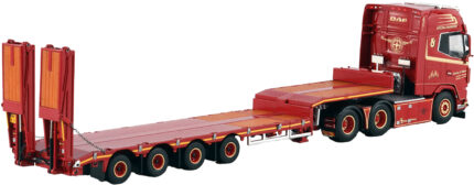 DAF XG+ 6x2 avec remorque porte-engins à rampes 4 essieux – Image 3