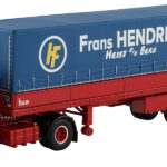 VOLVO F89 4x2 avec remorque bachée 3 essieux