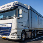 DAF XG+ 6x2 avec remorque à fond mouvant 3 essieux