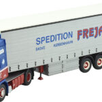 VOLVO F12 Globetrotter 4x2 avec remorque bachée 3 essieux