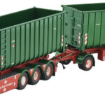 VOLVO FH5 Globetrotter 6x2 combiné porteur et remorque ampliroll avec containers 30 m3