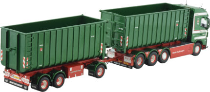 VOLVO FH5 Globetrotter 6x2 combiné porteur et remorque ampliroll avec containers 30 m3 – Image 4