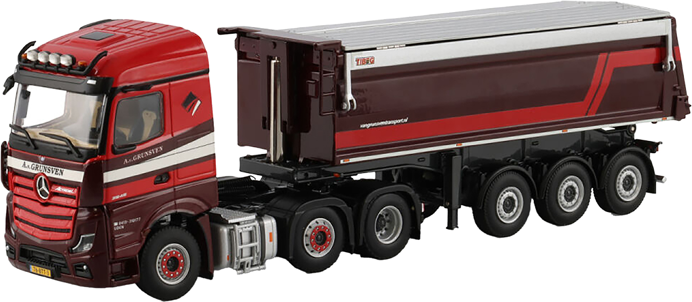 WSI01-4544 MERCEDES Actros MP5 Stream Space 6x2 avec benne 3 essieux – Image 1