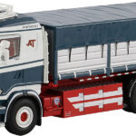 SCANIA R5 Flat Roof 6x2 porteur ampliroll avec container 15 m3