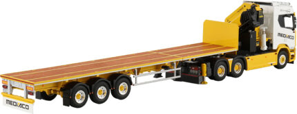 SCANIA R Normal 6x4 avec grue PALFINGER PK 65002 et remorque plateau extansible 3 essieux – Image 3