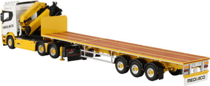 SCANIA R Normal 6x4 avec grue PALFINGER PK 65002 et remorque plateau extansible 3 essieux – Image 4