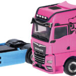 Coffret de 2 MAN TGX GX 4x2 rose et bleu