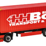 VOLVO FH Globetrotter 4x2 avec remorque porte-containers 3 essieux et container 40 pieds