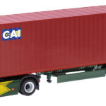 VOLVO FH Globetrotter 4x2 avec remorque porte-containers 3 essieux et container 40 pieds