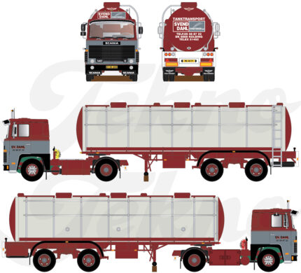 SCANIA 142 4x2 avec citerne 3 essieux – Image 3