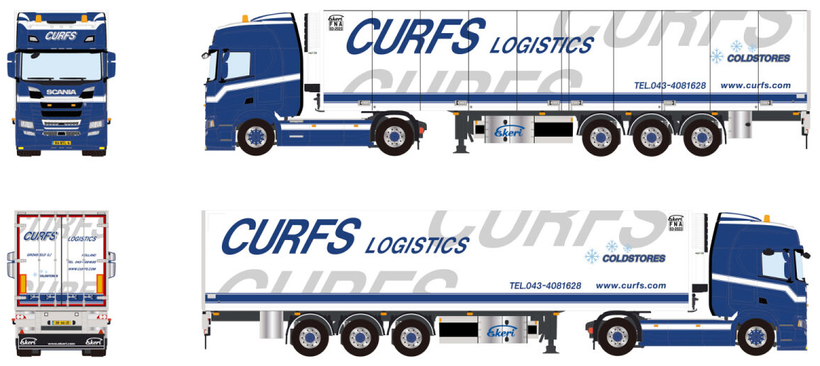 VOLVO FH5 Globetroter 4x2 avec remorque bachée 3 essieux EWALS CARGO