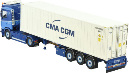 SCANIA S Next Gen 4x2 avec remorque porte container et container 40 pieds – Image 3