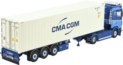SCANIA S Next Gen 4x2 avec remorque porte container et container 40 pieds – Image 4