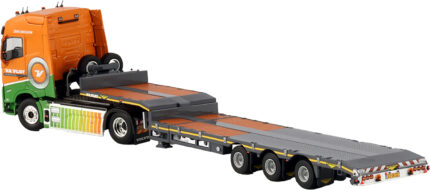 VOLVO FH5 Globetrotter Electric 4x2 avec remorque porte-engins 3 essieux – Image 4