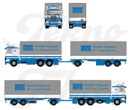 SCANIA Serie 1 6x2 combiné porteur et remorque bachée – Image 3
