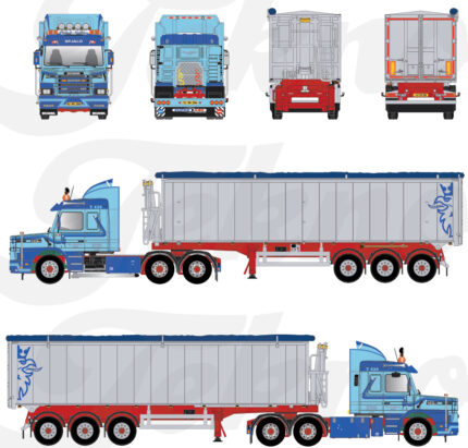 SCANIA T Serie 3 6x4 avec benne 3 essieux – Image 5