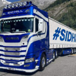 SCANIA R Highline 6x2 avec remorque bachée 3 essieux