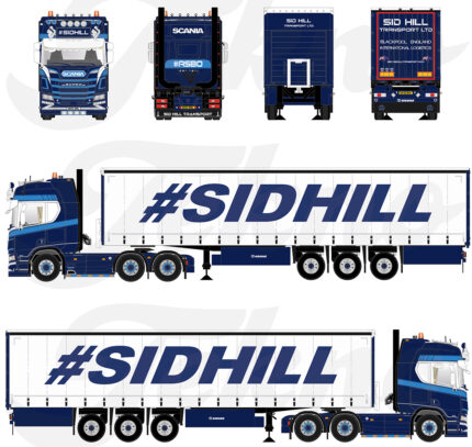 SCANIA R Highline 6x2 avec remorque bachée 3 essieux – Image 4