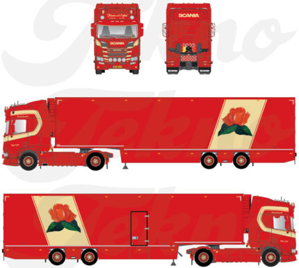 SCANIA R Highline 4x2 avec remorque frigo 2 essieux – Image 4