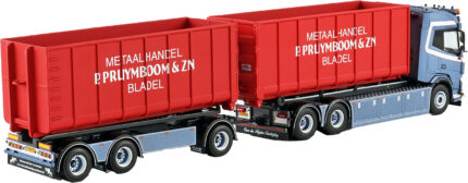 DAF XF 6x2 Porteur et remorque ampliroll avec 2 containers 40m3 – Image 3