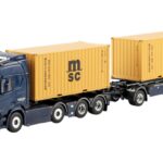 SCANIA R Highline 8x2 combiné porteur et remorque container 20 pieds