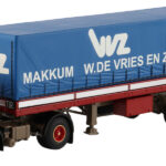 DAF 2600 4x2 avec remorque bachée 3 essieux