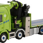 SCANIA R Highline 8x2 porteur plateau avec grue FASSI 1100 + JIB