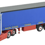 1/50 SCANIA R low Cab 6x2 avec remorque bachée 3 essieux